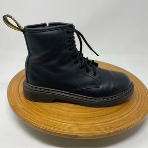 DR MARTEN 1460J Boots Smooth Leather Lace Up Boots Size 3
